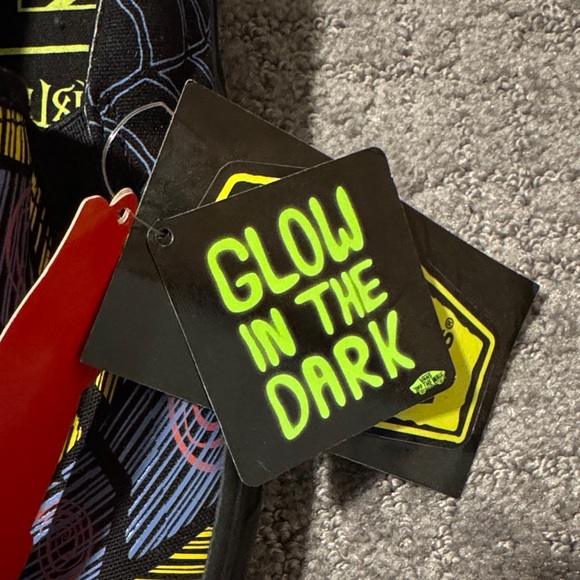 Vans Nightmare Before Christmas Slip-On Sneakers - Black, Yellow, and Blue - Picture 3 of 3